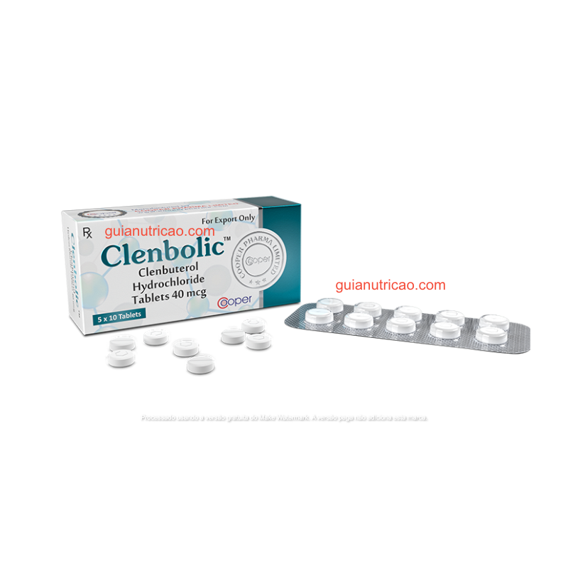 Clenbolic (Clenbuterol) 25mcg 50 comprimidos - Cooper Pharma