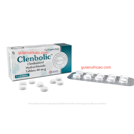 Clenbolic (Clenbuterol) 25mcg 50 comprimidos - Cooper Pharma