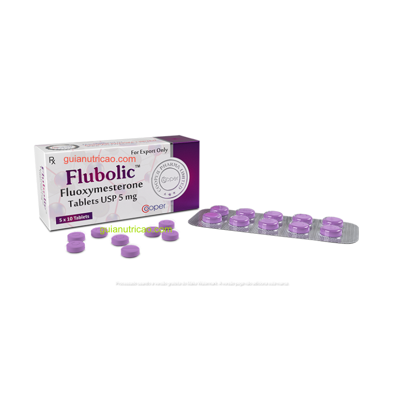 Flubolic (fluoximesterona) 5mg 50 Comprimidos - Cooper Pharma