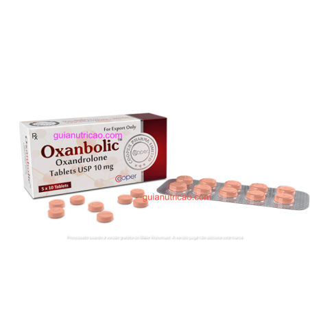 Oxanbolic (Oxandrolona) 10mg 50 Comprimidos - Cooper Pharma