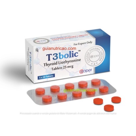 T3Bolic (Liotironina) 25mcg 50 Comprimidos - Cooper Pharma