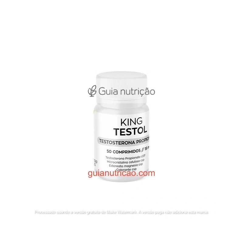 Propionato de Testosterona Oral 15mg 50 Comprimidos - King Pharma