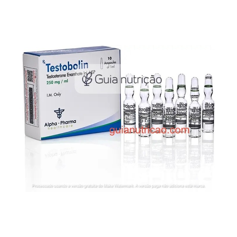 Enantato de Testosterona 10 Ampolas 250mg/ml - Alpha Pharma