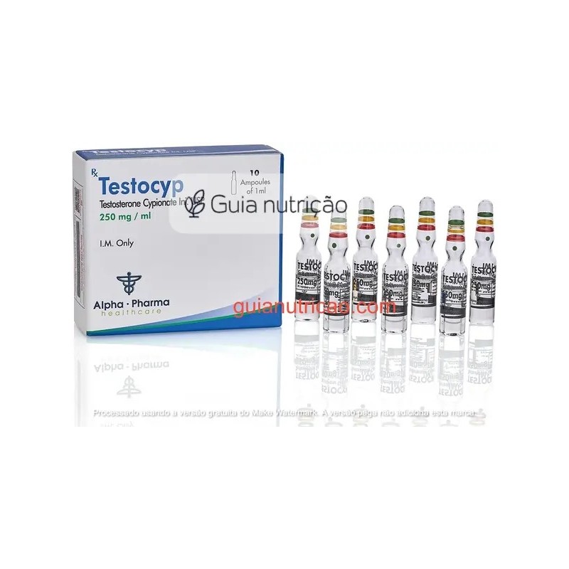 Cipionato de Testosterona 250mg/ml 10 Ampolas - Alpha Pharma