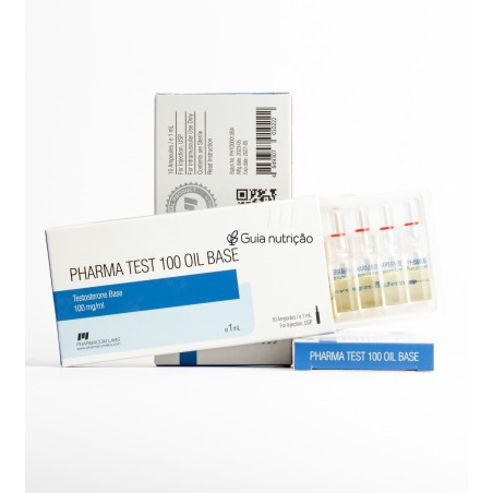 Testosterona Base Óleo 100mg 10 Ampolas - Pharmacom