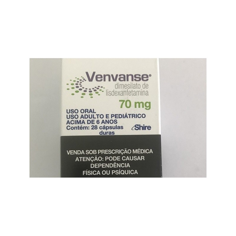 Venvanse 70mg 28 comprimidos - Original