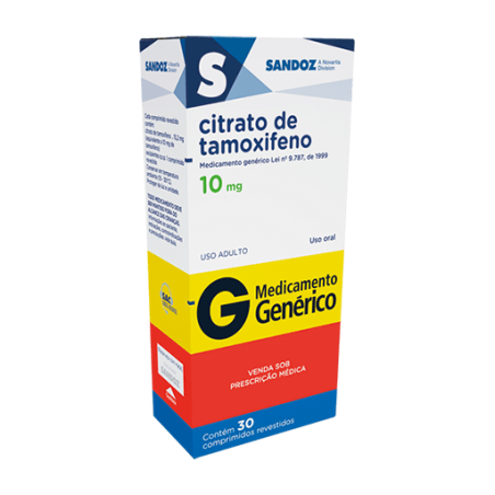 Tamoxifeno 10mg 30 comprimidos - Genérico