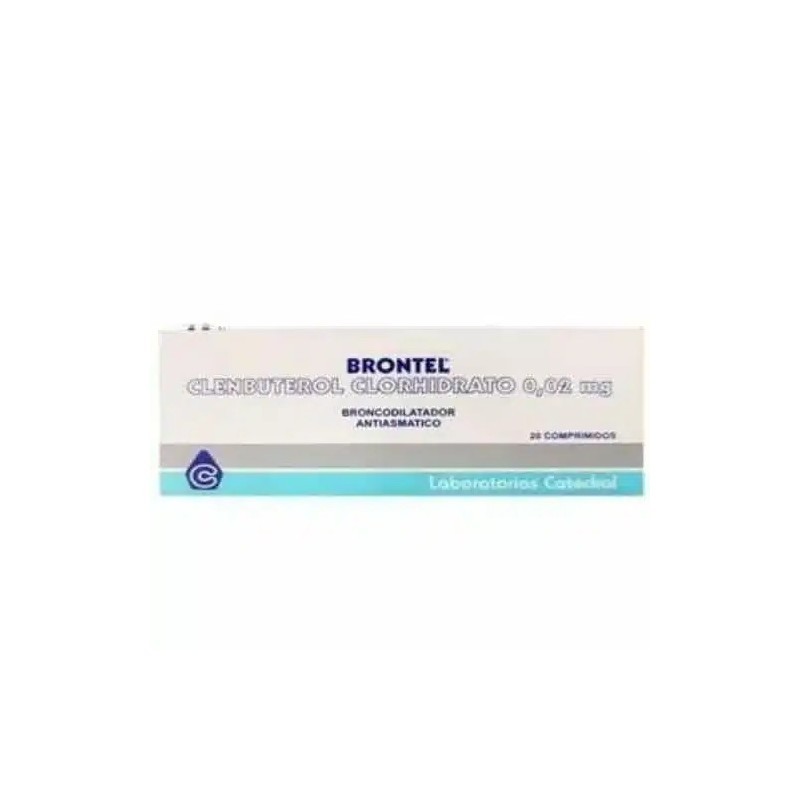 Clembuterol Brontel 0,02mg 20 Comprimidos