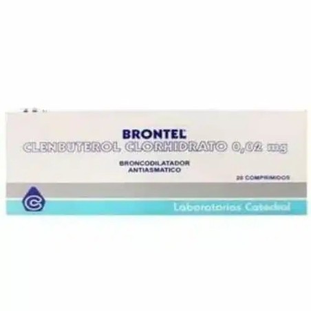 Clembuterol Brontel 0,02mg 20 Comprimidos