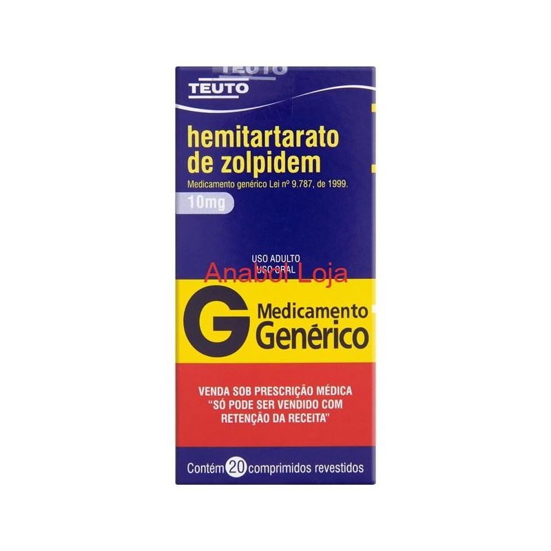 Zolpidem 10mg 30 Comprimidos - Teuto