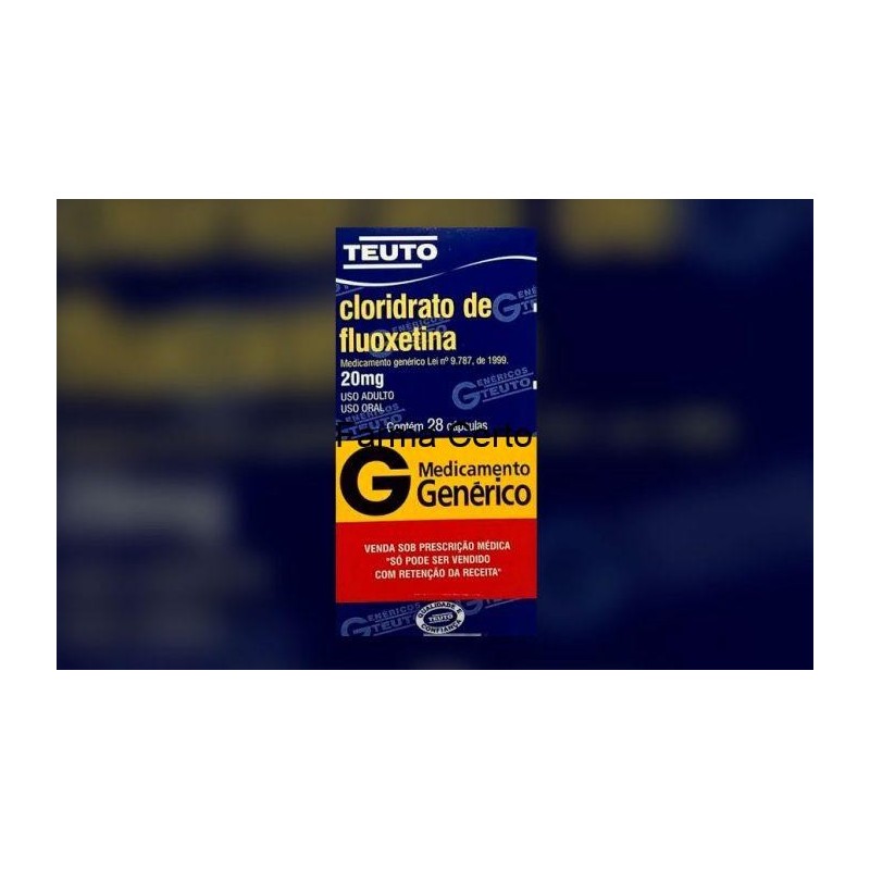 Cloridrato de Fluoxetina 20mg 30 Cápsulas Genérico