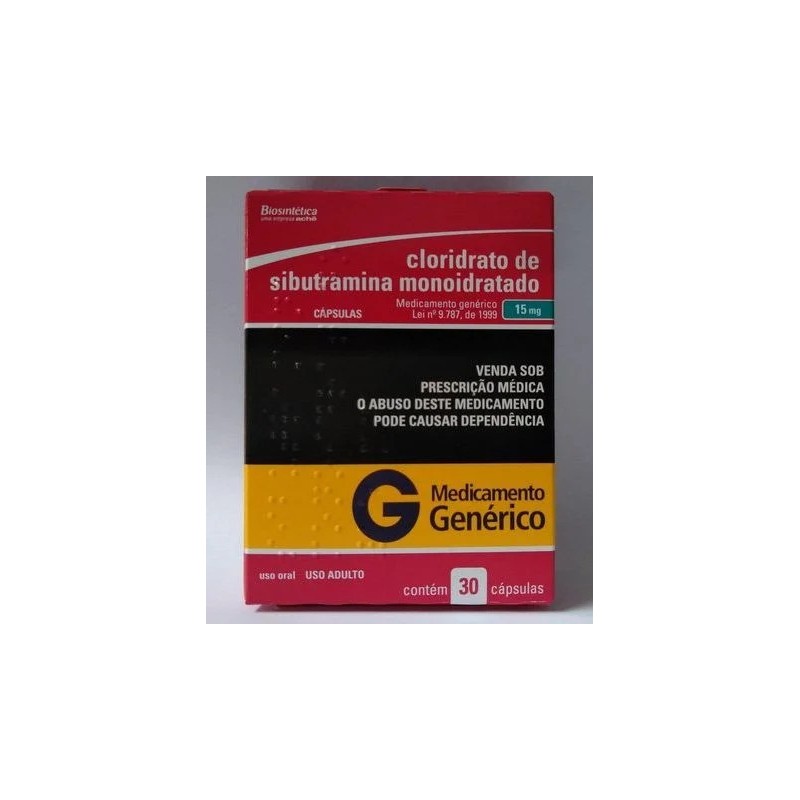 Sibutramina 15mg 30 cápsulas - Biosintética