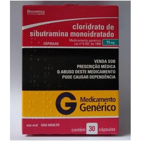 Sibutramina 15mg 30 cápsulas - Biosintética